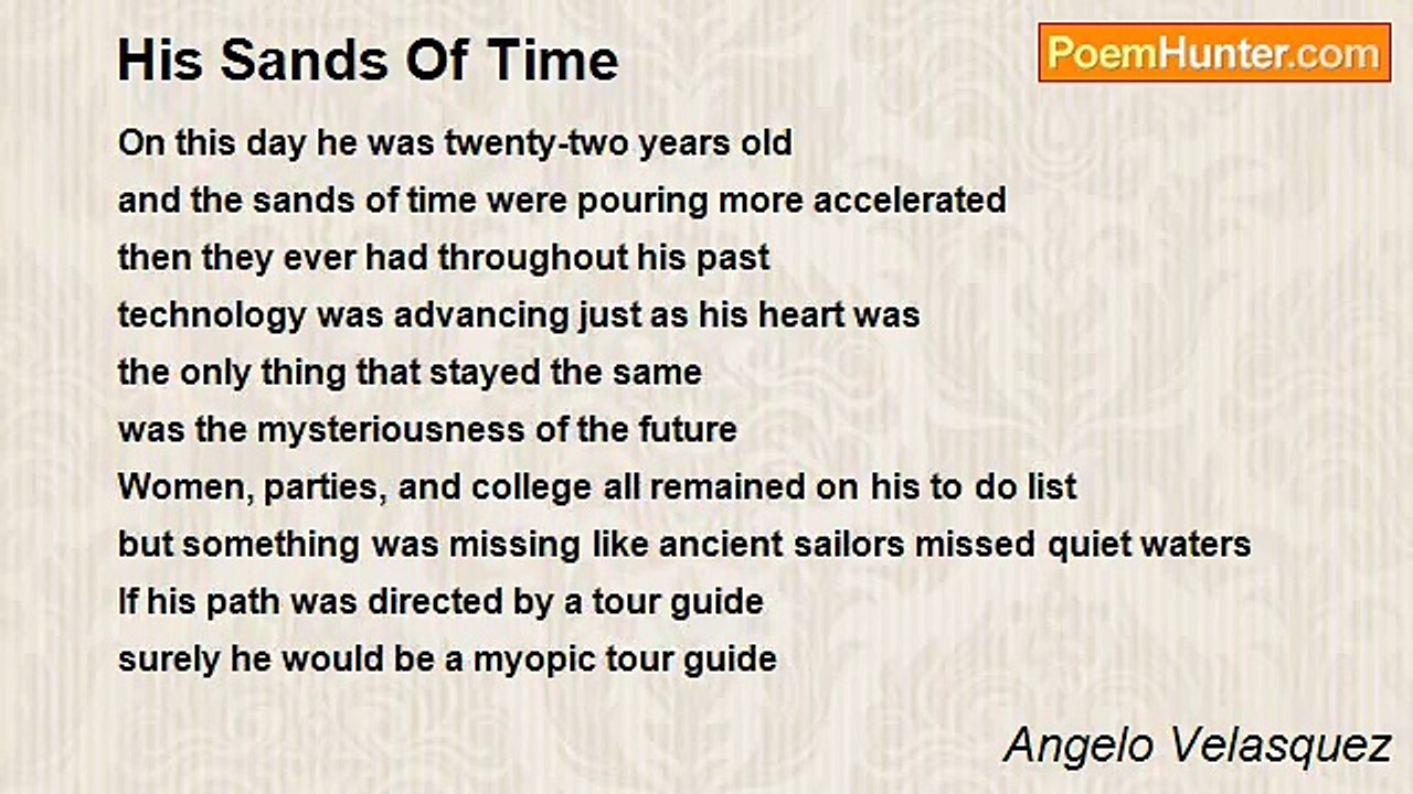 Angelo Velasquez - His Sands Of Time