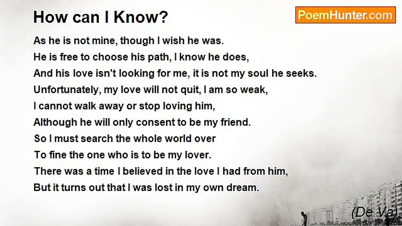 (De Va) - How can I Know?