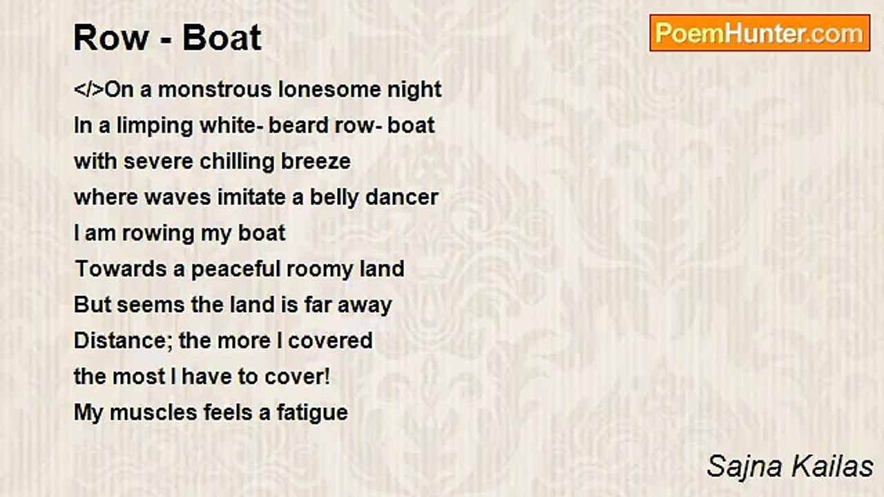 Sajna Kailas - Row - Boat