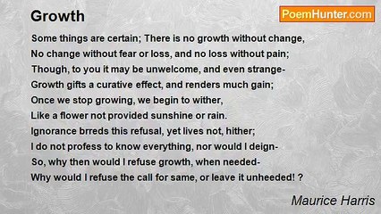 Maurice Harris - Growth