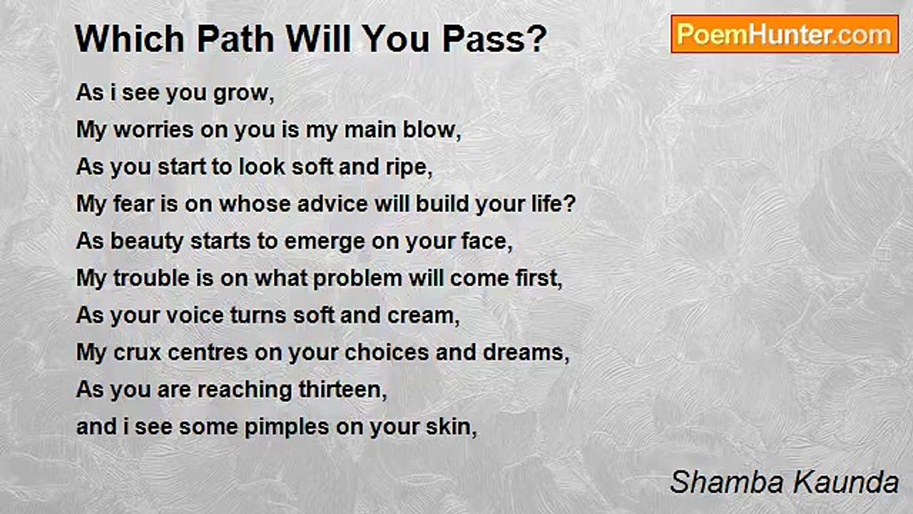 Shamba Kaunda - Which Path Will You Pass?