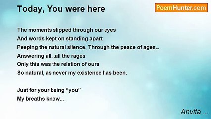 Today You Were Here 🌟