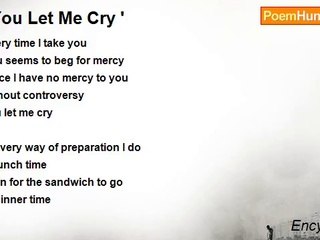 Ency Bearis - ' You Let Me Cry '