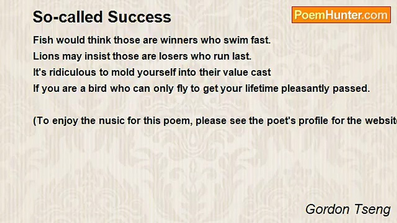 Gordon Tseng - So-called Success