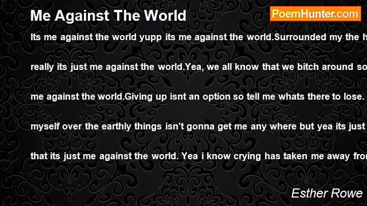 Esther Rowe - Me Against The World