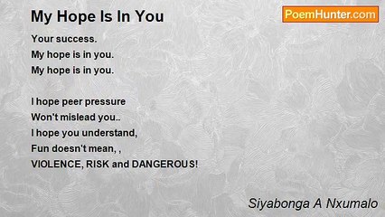 Siyabonga A Nxumalo - My Hope Is In You