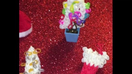 Vidéo non tuto de Noël- Rainbow loom-chaussette, sapins ... Tuto arrive :)