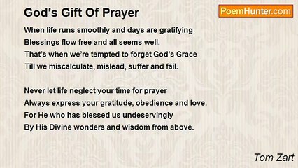 Tom Zart - God’s Gift Of Prayer