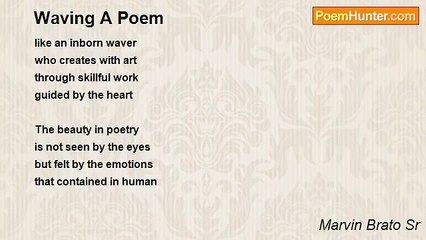Marvin Brato Sr - Waving A Poem