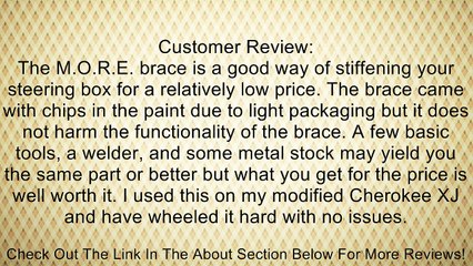 M.O.R.E. SB9037XJ Steering Box Brace Review