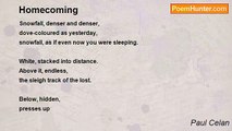 Paul Celan - Homecoming