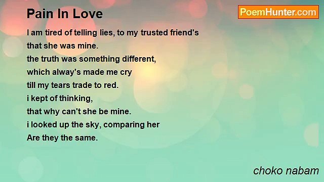 choko nabam - Pain In Love