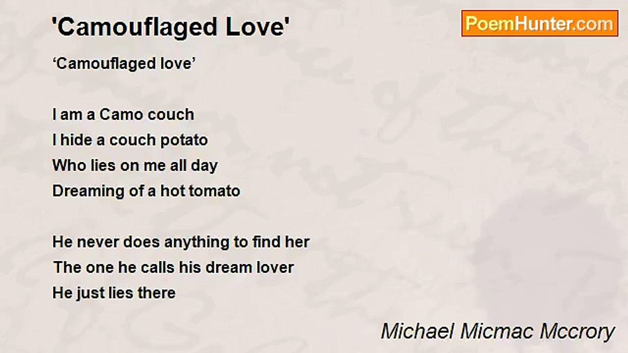 Michael Micmac Mccrory - 'Camouflaged Love'