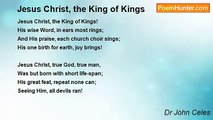 Dr John Celes - Jesus Christ, the King of Kings
