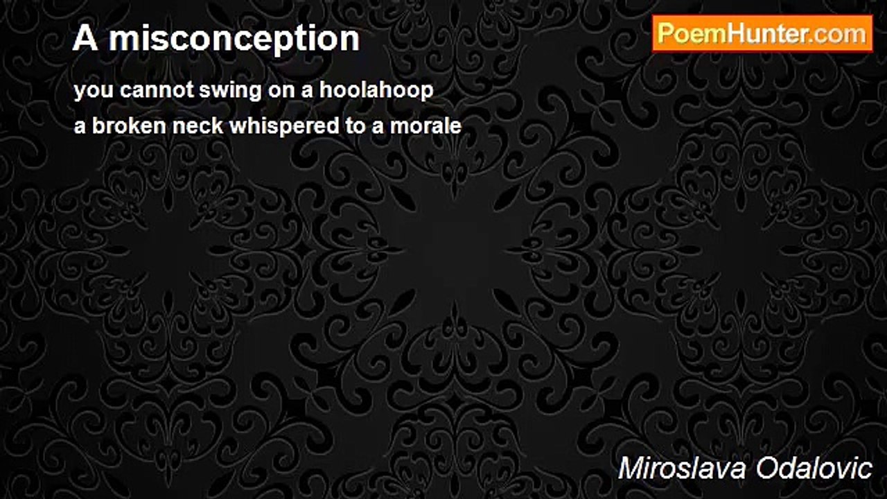 Miroslava Odalovic - A misconception