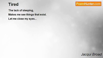 Jacqui Broad - Tired