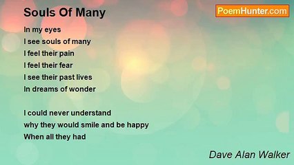 Dave Alan Walker - Souls Of Many