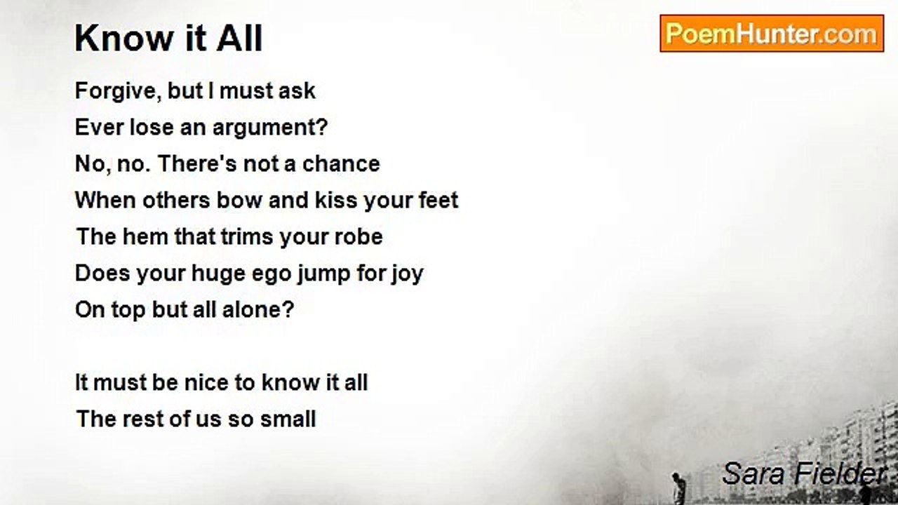 Sara Fielder - Know it All