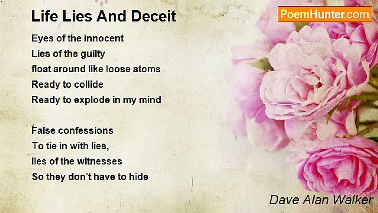 Dave Alan Walker - Life Lies And Deceit