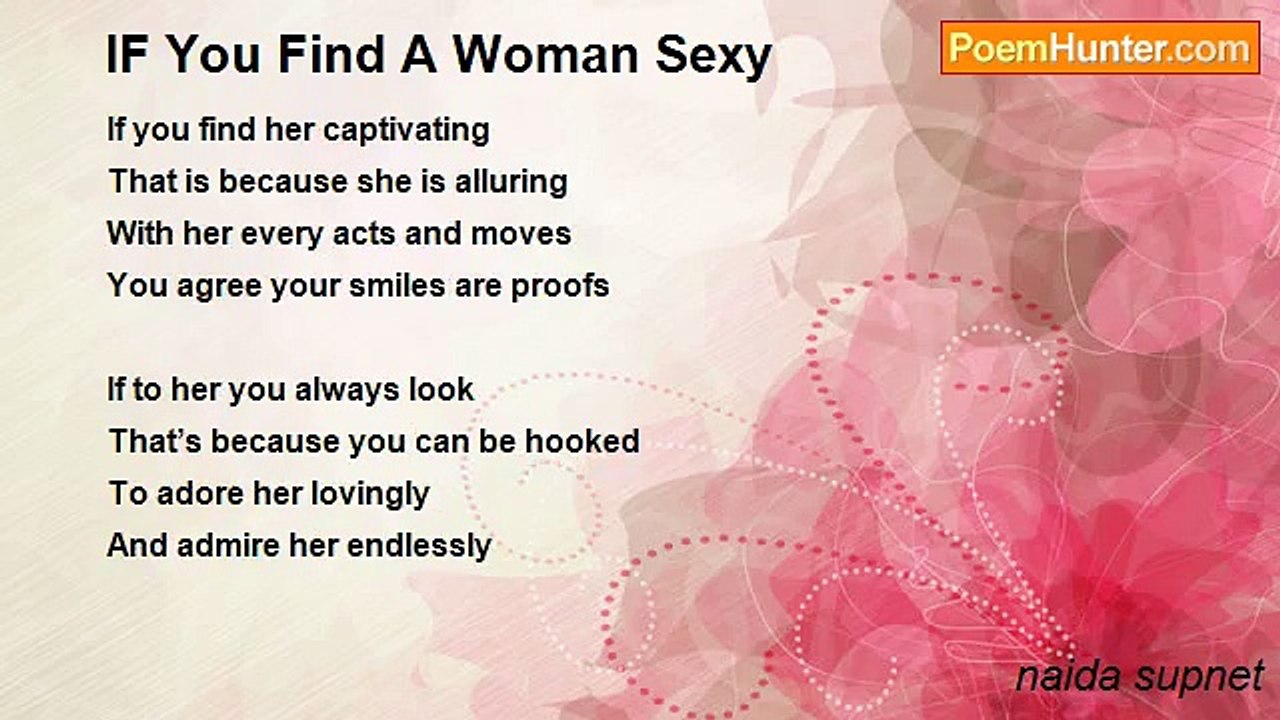 naida supnet - IF You Find A Woman Sexy