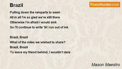 Mason Maestro - Brazil