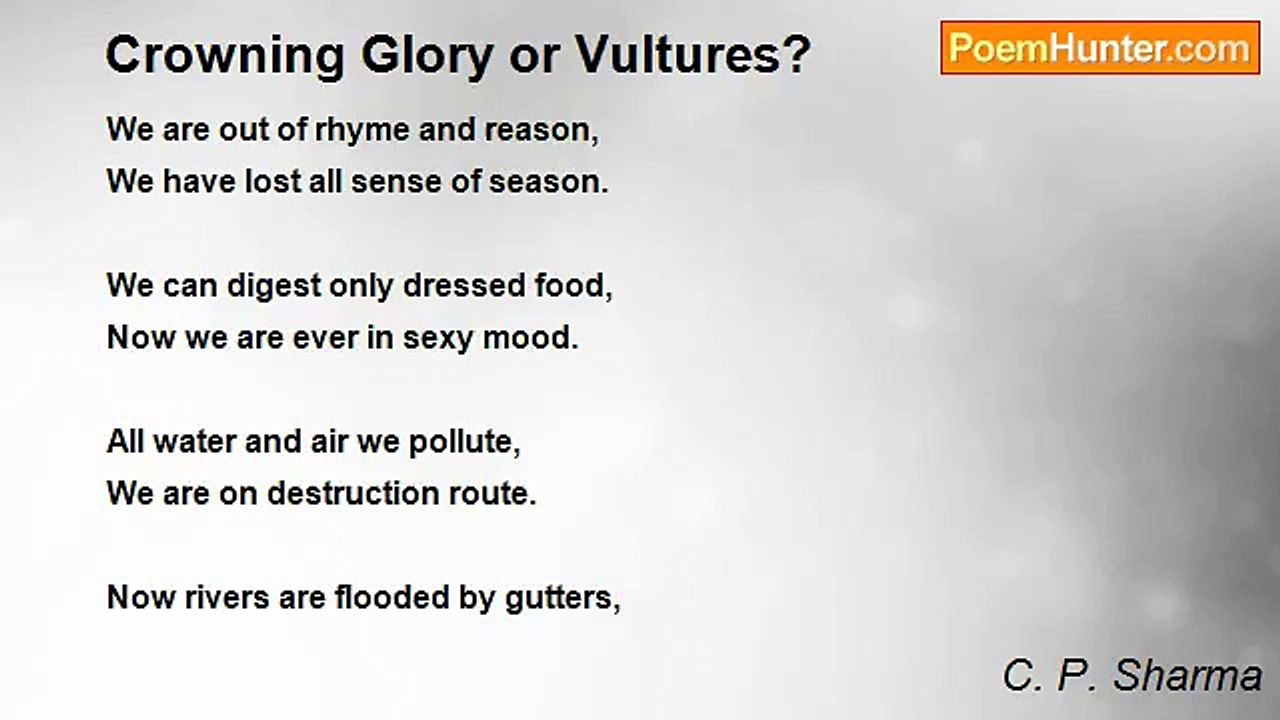 C. P. Sharma - Crowning Glory or Vultures?