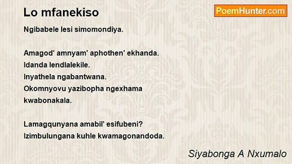 Siyabonga A Nxumalo - Lo mfanekiso