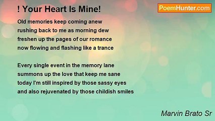 Marvin Brato Sr - ! Your Heart Is Mine!