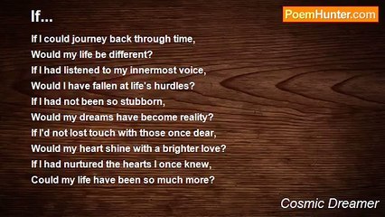 Cosmic Dreamer - If...