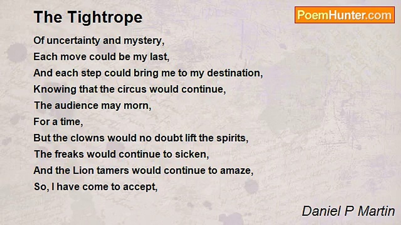 Daniel P Martin - The Tightrope