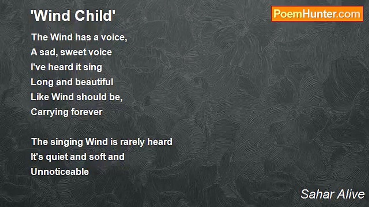 Sahar Alive - 'Wind Child'