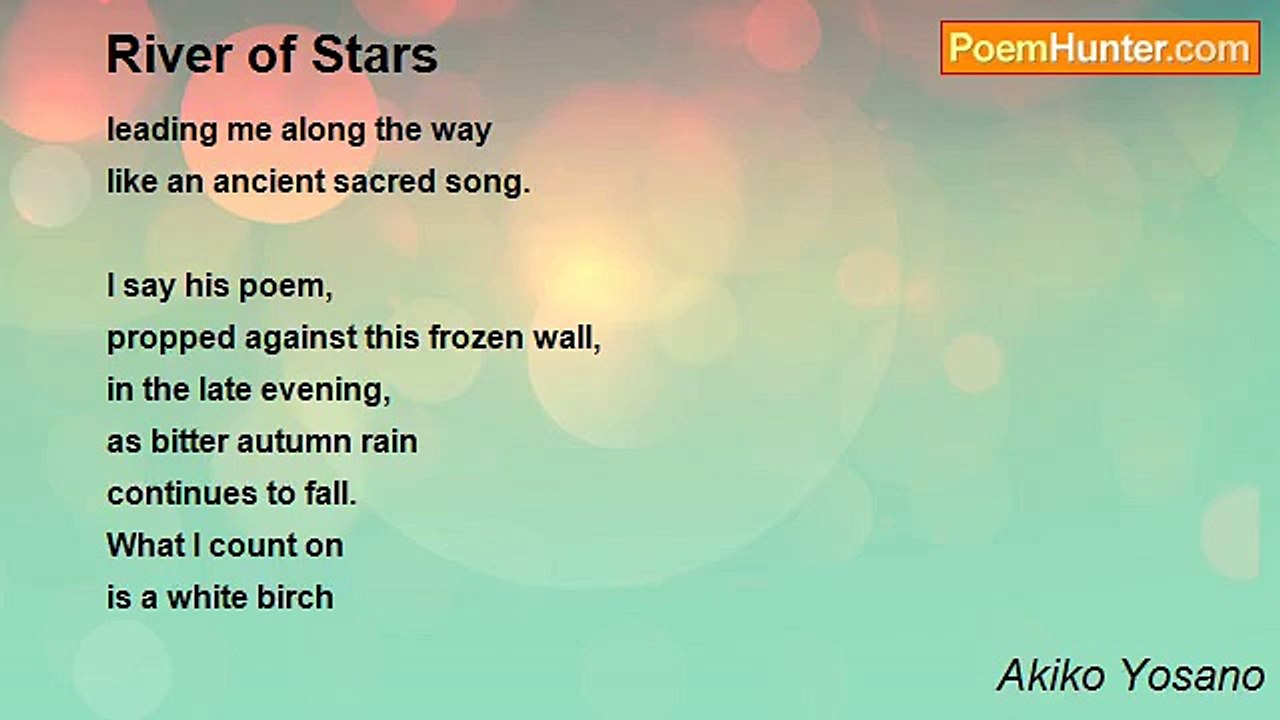 Akiko Yosano - River of Stars