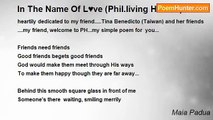 Maia Padua - In The Name Of L♥ve (Phil.living Heroes)