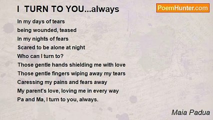 Maia Padua - I  TURN TO YOU...always