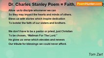 Tom Zart - Dr. Charles Stanley Poem = Faith, Accountability And Love