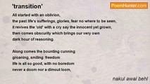 nakul awal behl - 'transition'