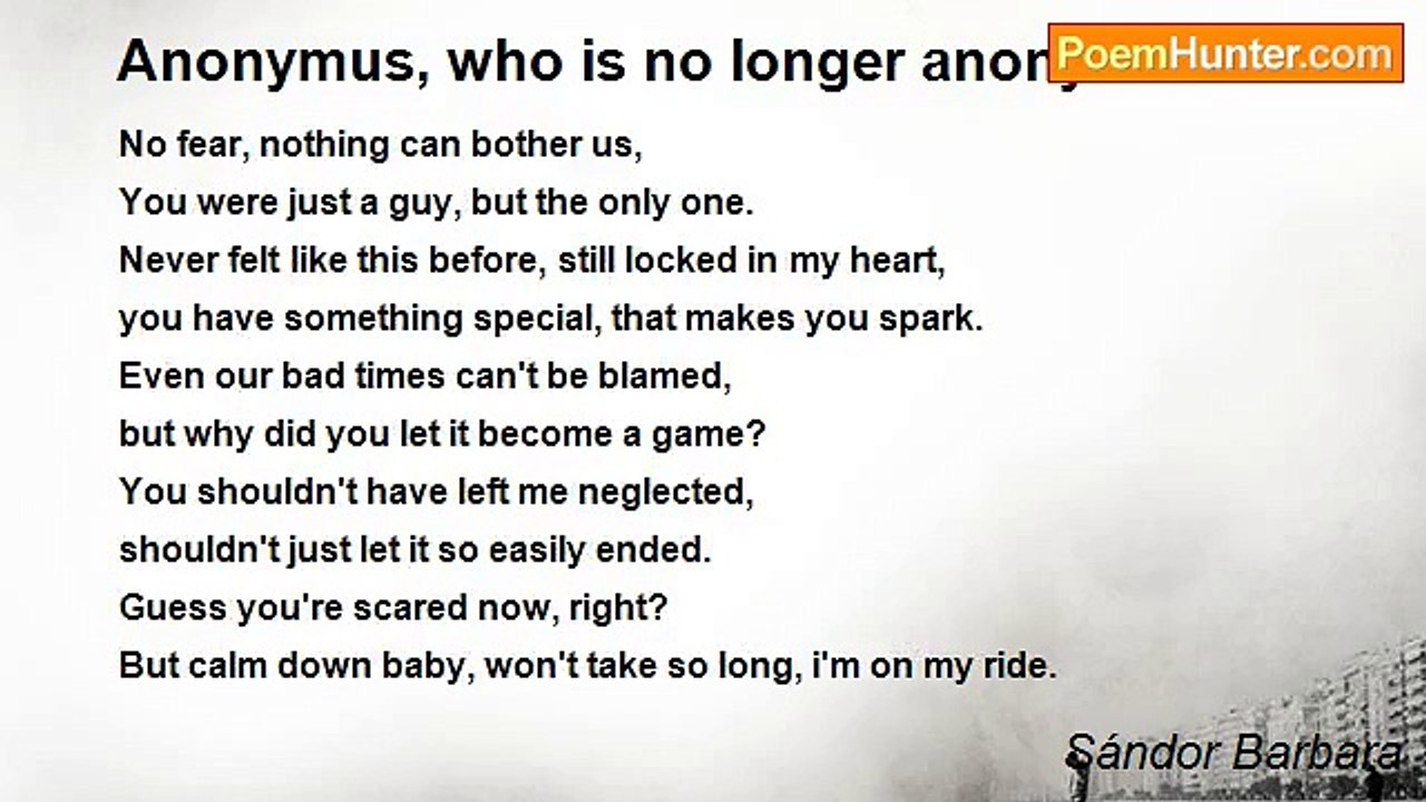 Sándor Barbara - Anonymus, who is no longer anonymus