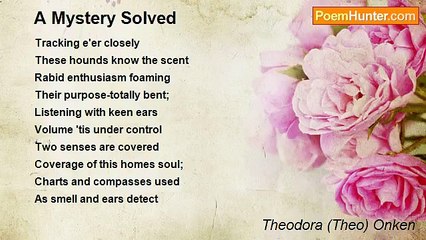Theodora (Theo) Onken - A Mystery Solved
