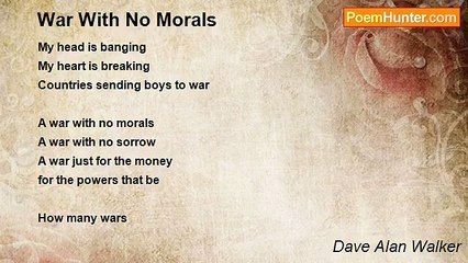 Dave Alan Walker - War With No Morals
