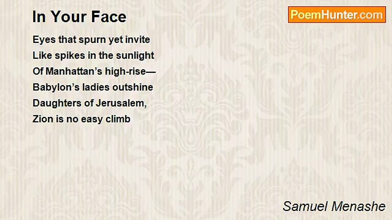 Samuel Menashe - In Your Face