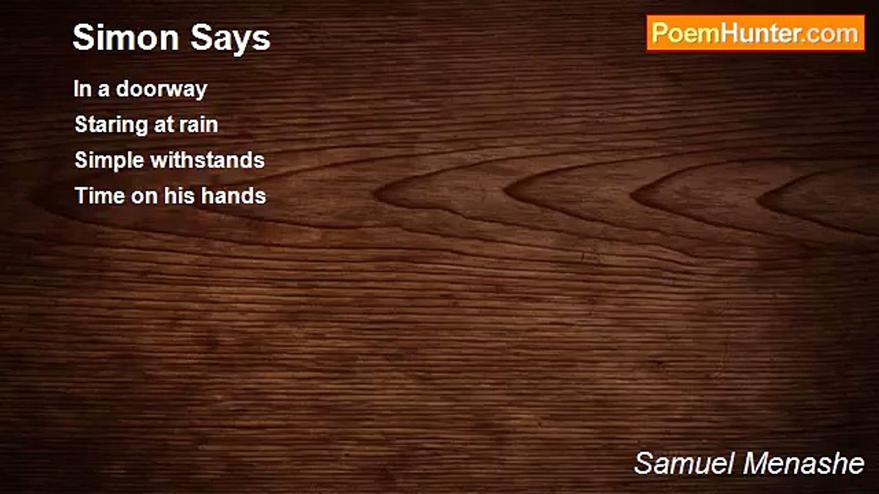 Samuel Menashe - Simon Says