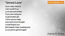 Dianna R. Evans - *Unreal Love*