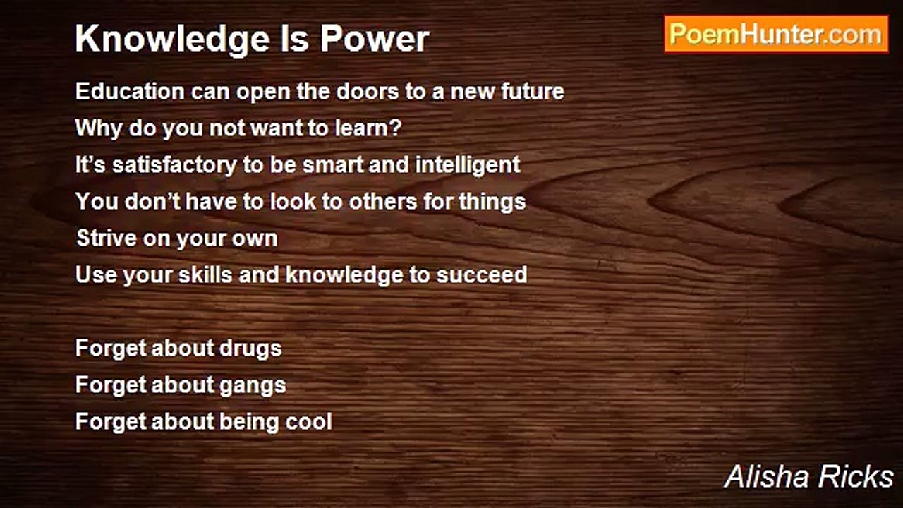Alisha Ricks - Knowledge Is Power