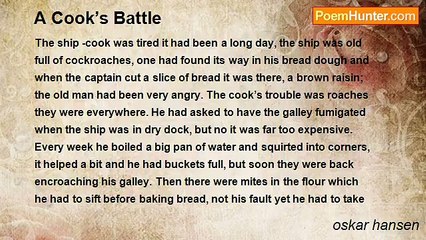oskar hansen - A Cook’s Battle