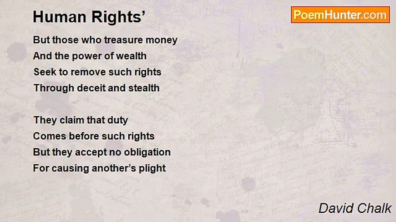 David Chalk - Human Rights’