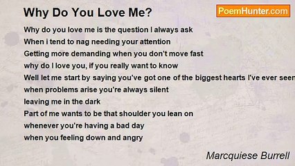 Marcquiese Burrell - Why Do You Love Me?