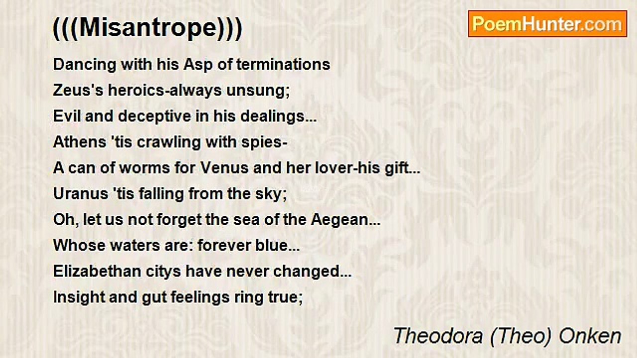 Theodora (Theo) Onken - (((Misantrope)))