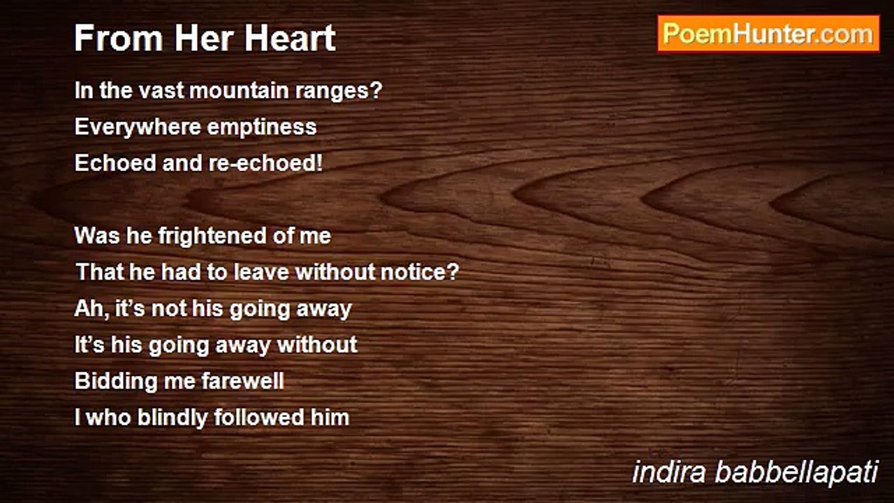 indira babbellapati - From Her Heart