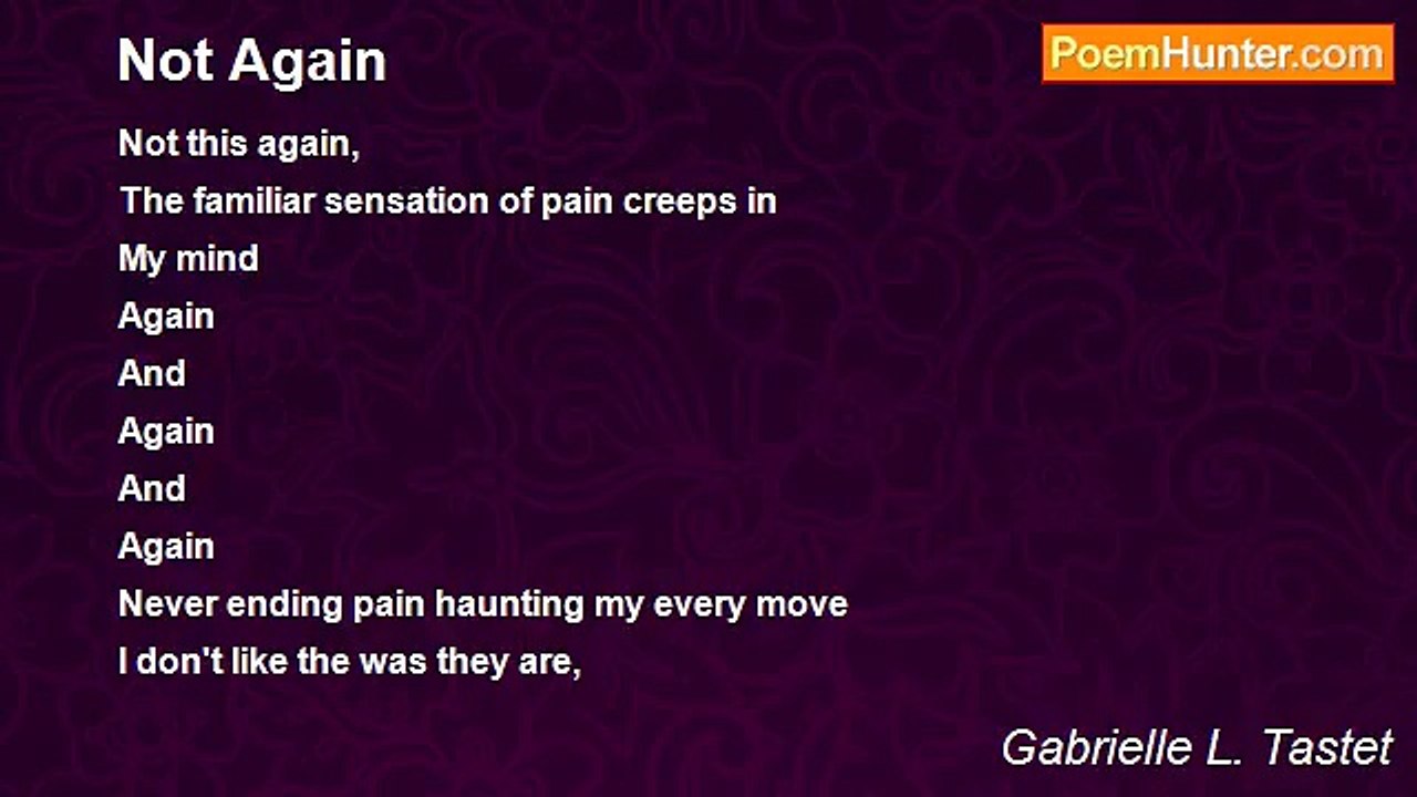 Gabrielle L. Tastet - Not Again