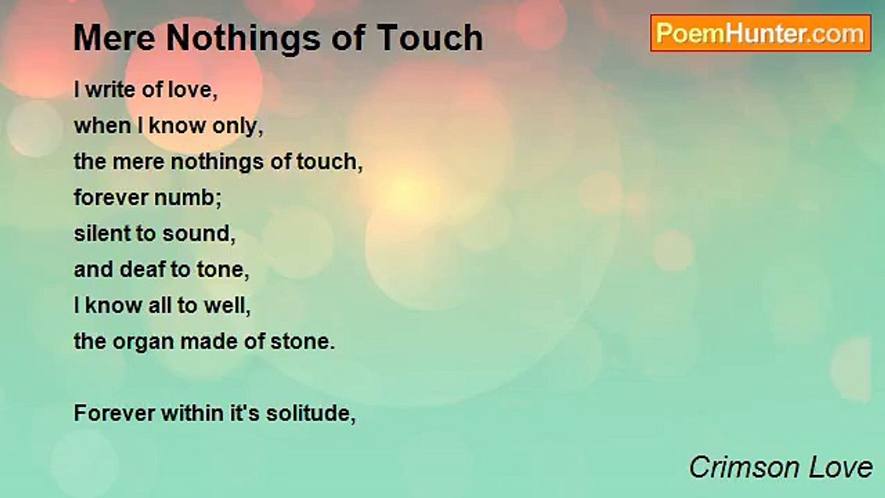 Crimson Love - Mere Nothings of Touch